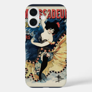 Coques iPhone 16 Art Nouveau vintage, danseuse de flamenco espagnol