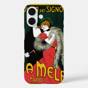 Coques iPhone 16 Art Nouveau vintage, Mode italienne Amour Romance