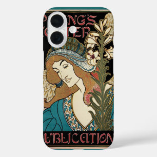 Coques iPhone 16 Art Nouveau vintage, Prangs Publications de Pâques