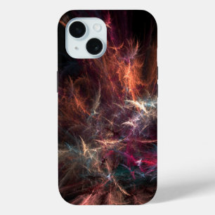 Coque Pour iPhone 15 Art numérique Abstrait Fleur sauvage