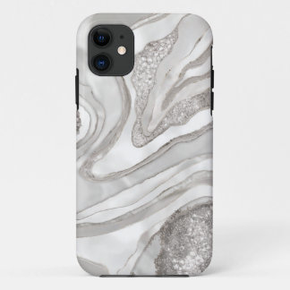 Case-Mate iPhone Case Art numérique de perle, diamants et géode platine