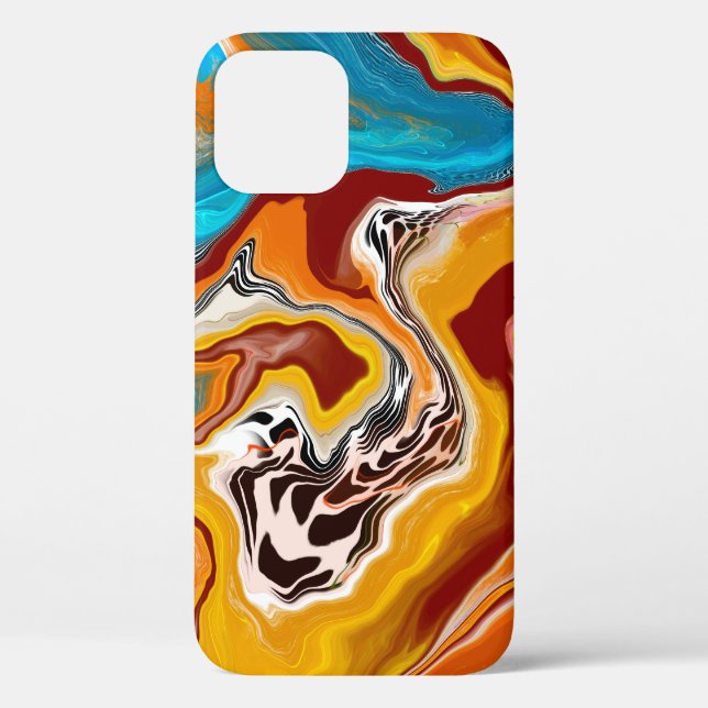 Coques Case-Mate iPhone Art numérique liquide de lisses planétaire (Verso)