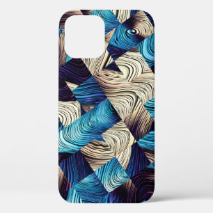 Case-Mate iPhone Case Art numérique motif abstrait. image bleue Abstrait