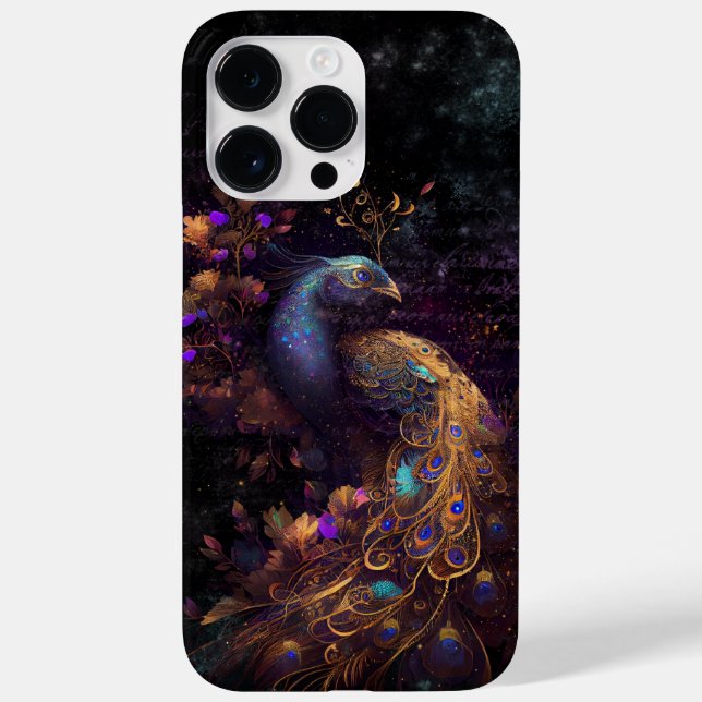 Coques Case-Mate iPhone Art numérique Peacock foncé Conception 8 (Verso)