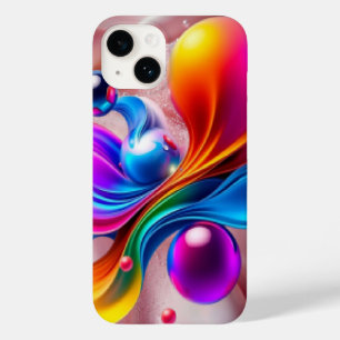 Coque Pour iPhone 14 Art plein de couleurs 