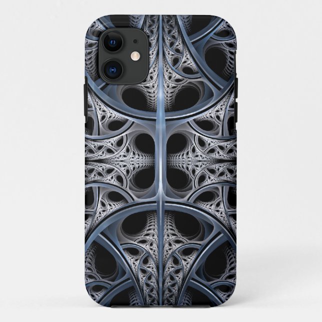 Coques Case-Mate iPhone Art squelettique de fractale de Hall (Dos)