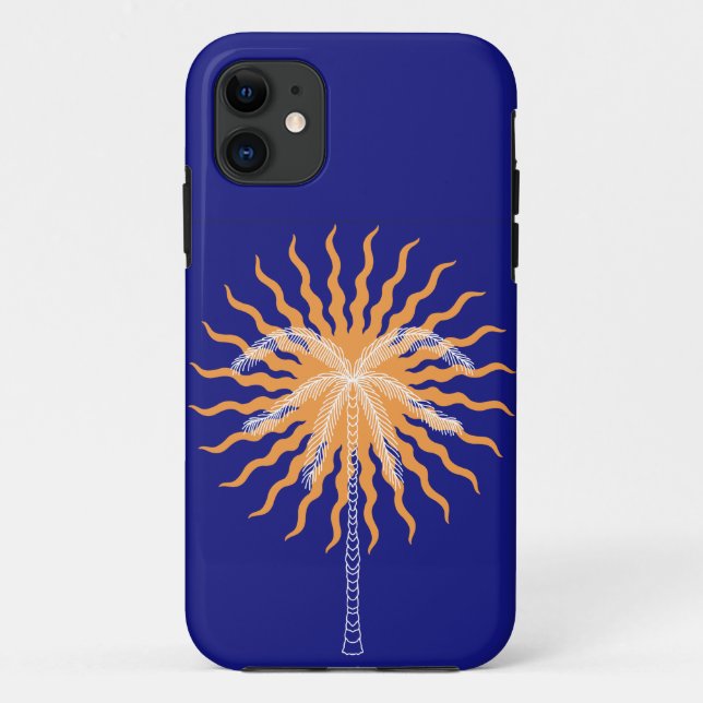 Coques Case-Mate iPhone Art super vibre palmier art déco (Dos)