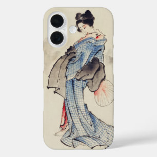 Coques iPhone 16 Art traditionnel japonais de geisha en kimono