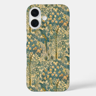 Coques iPhone 16 Art vintage de Walter Crane représentant un ara et