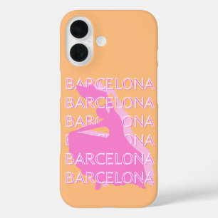 Coques iPhone 16 Art Voyage de Barcelone, Espagne Art Voyage, Orang