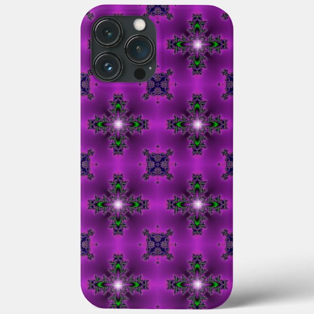 Coques Case-Mate iPhone Artdeco Fleurs Abstraites et étoiles (Verso)