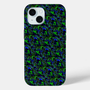 Coque Pour iPhone 15 Artdeco fou à Funky Rainbow Style