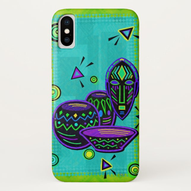 Coques Case-Mate iPhone Artifact African Pop Art (Dos)