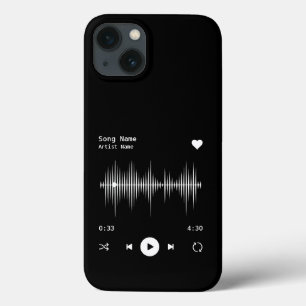 Case-Mate iPhone Case Artiste et chanteur de musique Noir personnalisé