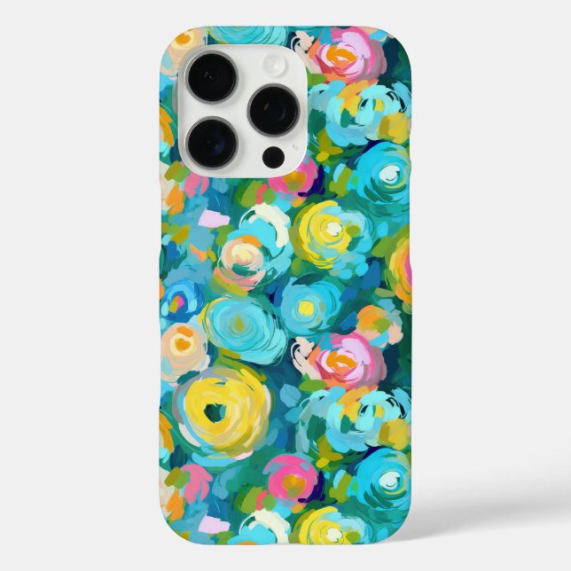 Coques Case-Mate iPhone Artiste Peint Floral Motif Coloré Amusant (Verso)