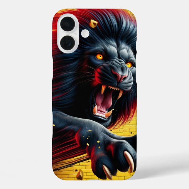 Coques Case-Mate iPhone Artsy Téléphone Lion (Verso)