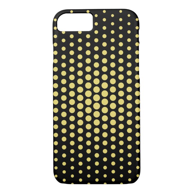 Coques Case-Mate iPhone Arylide jaune Techno Dots moderne Noir (Dos)