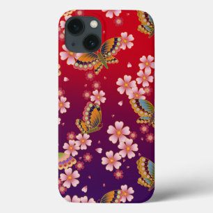Case-Mate iPhone Case Asanoha japonais traditionnel Rouge et pourpre