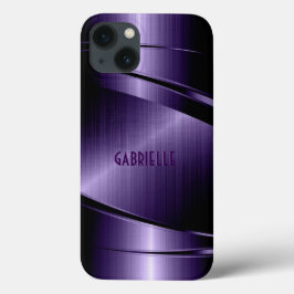 Etui iPhone Case-Mate Aspect d'aluminium brossé violet brillant