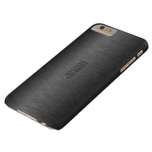 Coques Case-Mate iPhone Aspect Masculin en aluminium brossé noir (Haut)
