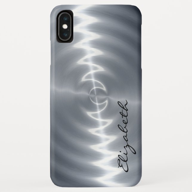 Coques Case-Mate iPhone Aspect métallique en acier inoxydable (Dos)