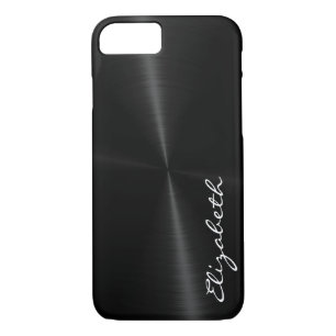 Coque Case-Mate Pour iPhone Aspect métallique en acier inoxydable noir