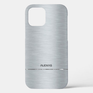 Case-Mate iPhone Case Aspect métallique en aluminium brossé brillant