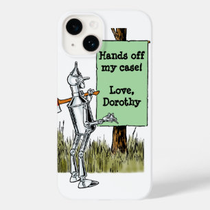 Coque Pour iPhone 14 Assistant vintage d'Oz, Tinman sur Yellow Brick Ro