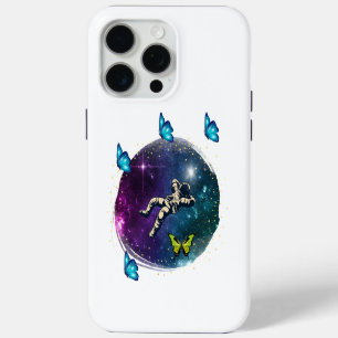 Coque iPhone 15 Pro Max astronaute à papillon