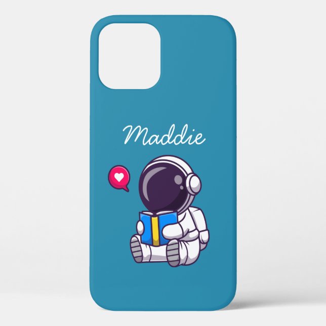 Coques Case-Mate iPhone Astronaute lisant un livre enfants mignons (Verso)