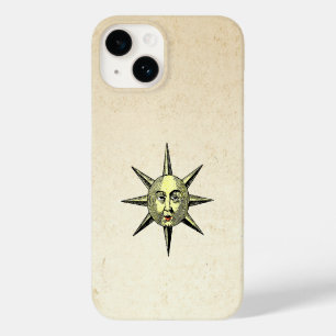 Coque Pour iPhone 14 Astronomie Renaissance - Couleur visage soleil
