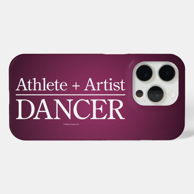 Coques Case-Mate iPhone Athlète + Artiste = Danseuse (Verso (horizontal))