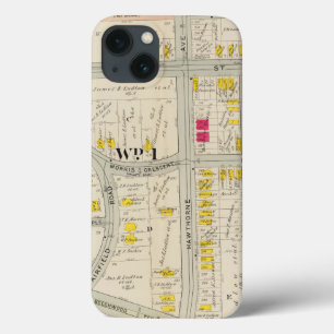 iPhone 13 Case Atlas de carte de Yonkers