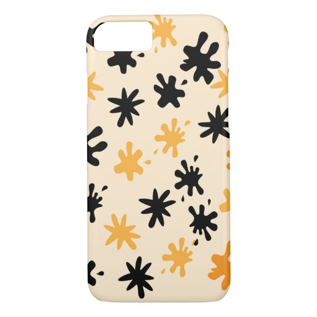 Coques Case-Mate iPhone Attaque Orange Splat (Dos)