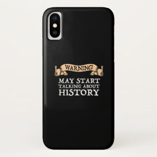 Case-Mate iPhone Case Attention! Peut-être parler d'histoire amusante