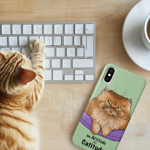 Case-Mate iPhone Case Attitude de chat drôle