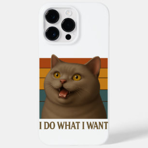 Coque Pour Pour iPhone 14 Pro Max Attitude de chat rétro