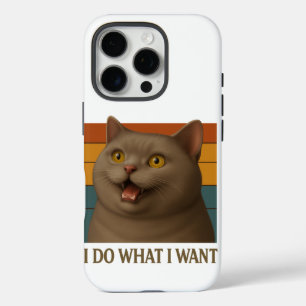 Coques iPhone 16 Pro Attitude de chat rétro