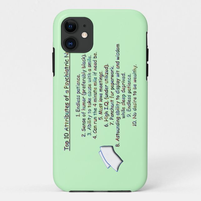 Coques Case-Mate iPhone Attributs du principal 10 d'un Psych. (Dos)