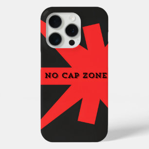 Coque iPhone 15 Pro Aucune zone Casquette Gras Art Rouge Imprimer