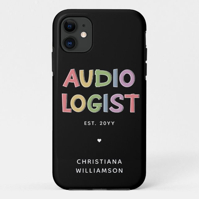 Coques Case-Mate iPhone Audiologiste personnalisé Audiologie Diplôme Cadea (Dos)