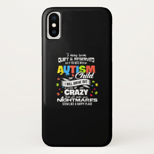 Coques Case-Mate iPhone Autiste | Autisme Enfant Je Vais Éclater Un Niveau (Dos)