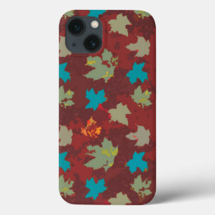 Case-Mate iPhone Case Autmn feuilles volants solides - Ombre brûlée oran