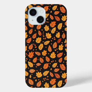 Coque Pour iPhone 15 Automne Feuilles Automne Motif