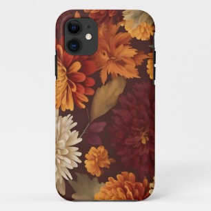 Case-Mate iPhone Case Automne Marigolds Chrysanthemums et Asters Motif