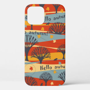 Case-Mate iPhone Case Automne vintage sans couture motif avec arbres, ér