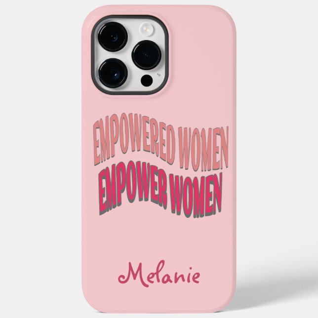 Coques Case-Mate iPhone Autonomisation des femmes Rose Peach Red (Verso)