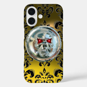 Coques iPhone 16 AUTORITÉS JUDICIAIRES DAMASK GEM Yellow TOPAZ