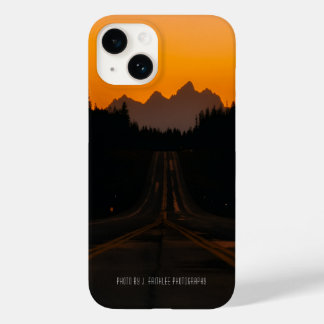 Coque Pour iPhone 14 Autoroute iPhone Cover Mountain Sunset