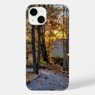 Coque Pour iPhone 14 Autumn Woods Sunset Walkway